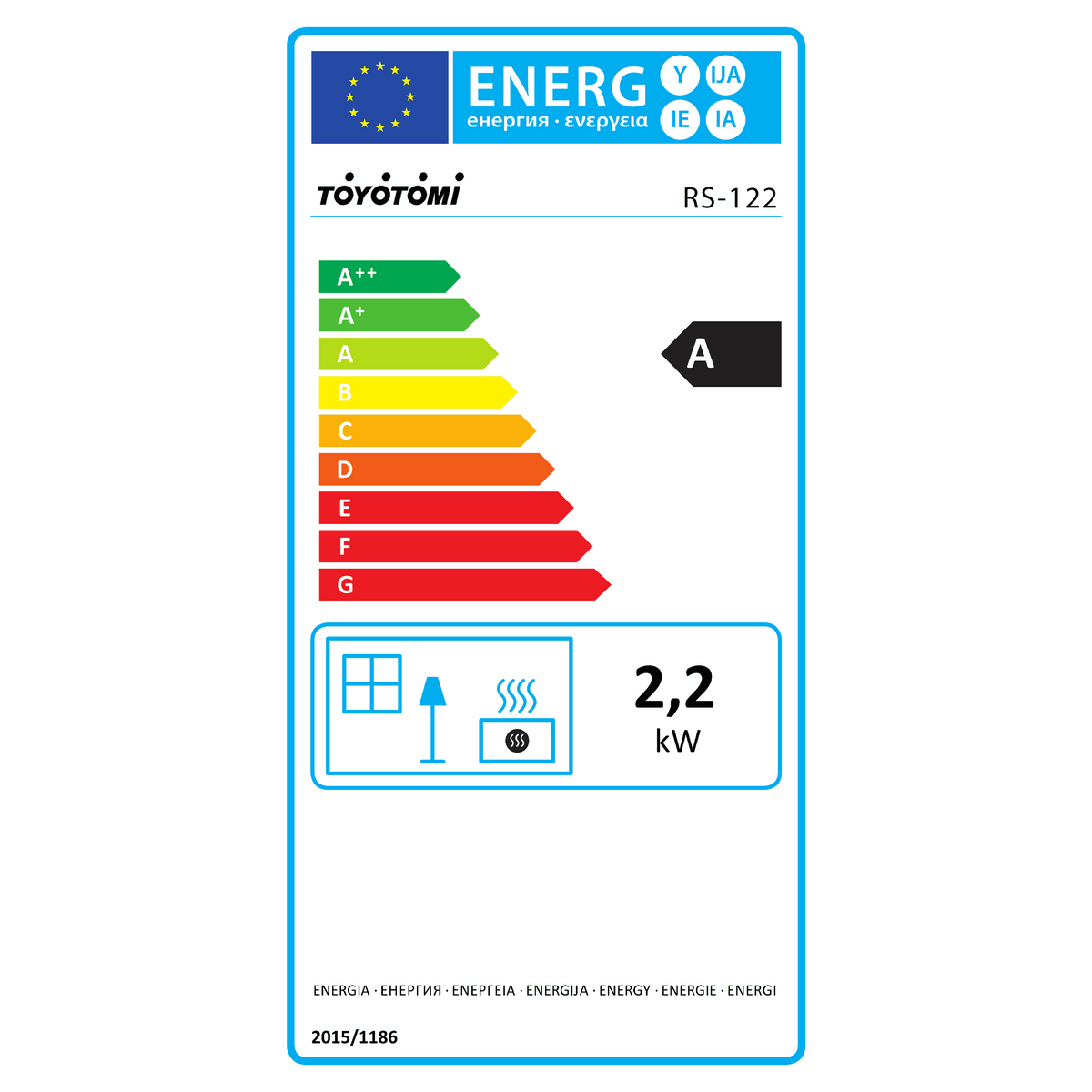 Stufa a Paraffina Zibro RS-122 2,2 kW Portatile a Stoppino