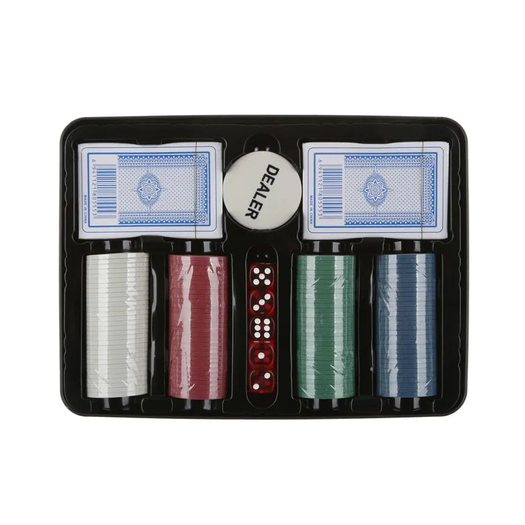 Set Completo da Poker in Scatola con Fiches e Mazzi di Carte, Gioco da Tavolo | Kasanova