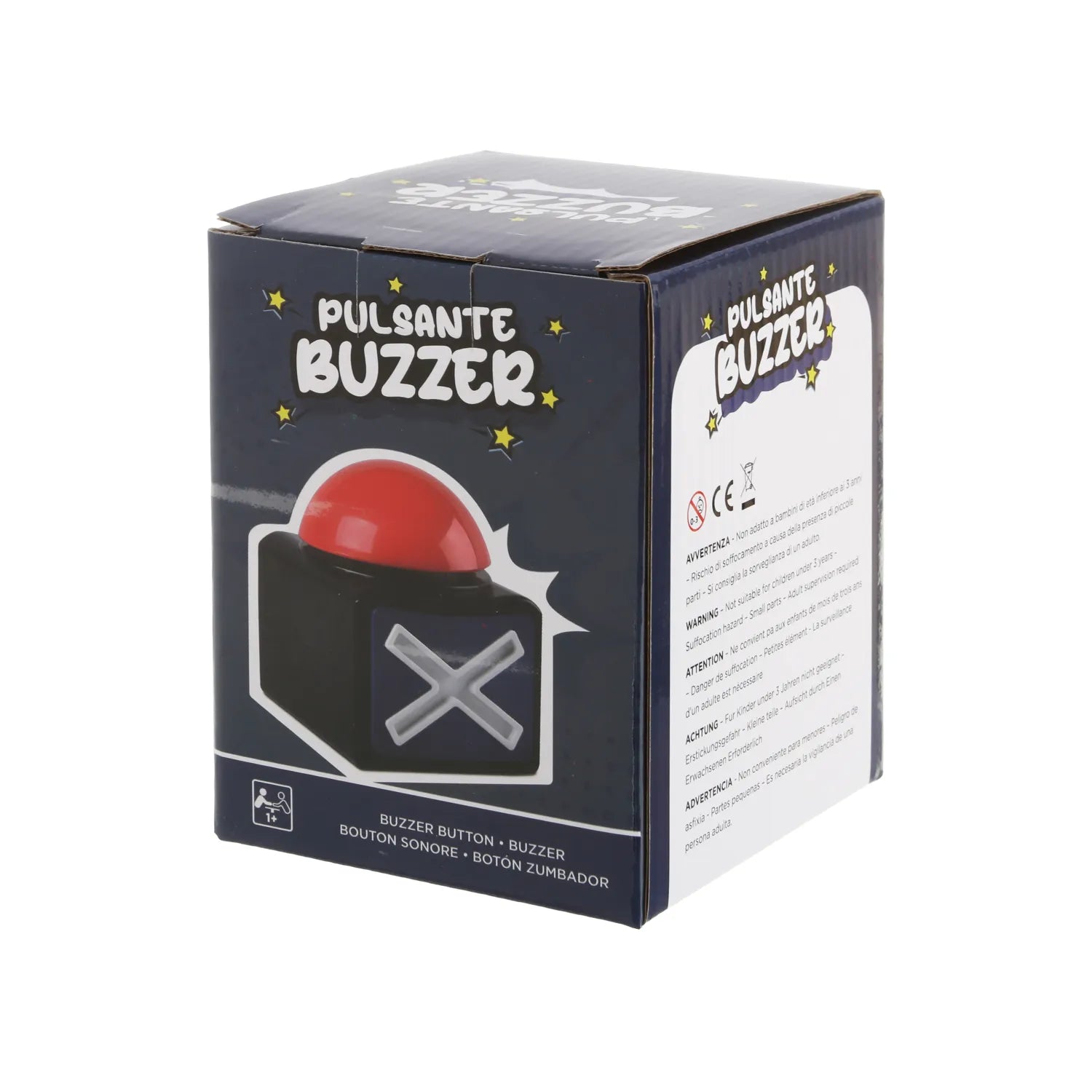 Buzzer Pulsante con Luci e Suoni per Quiz e Giochi di Società, Idea Regalo di Natale | Kasanova