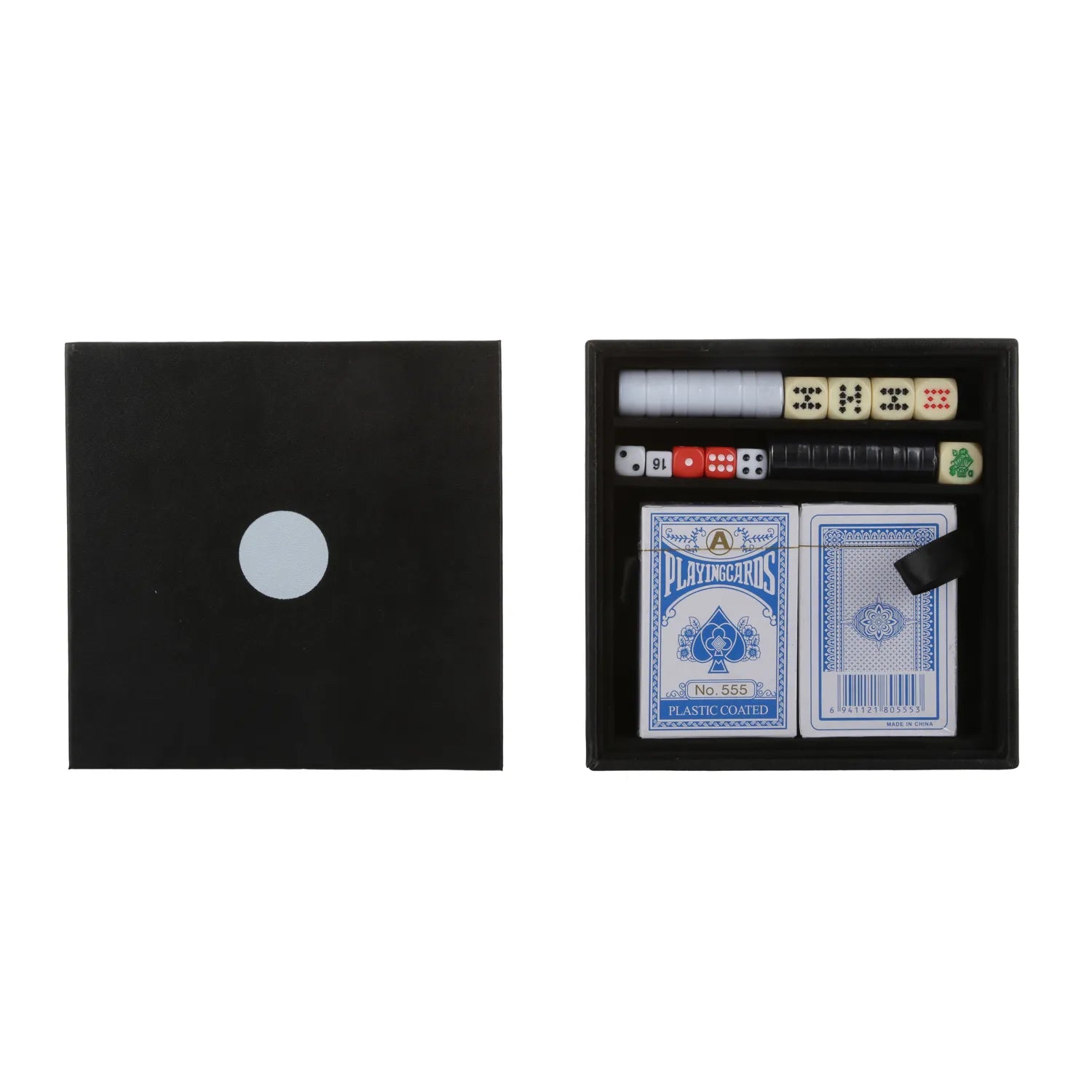 Set 6 Giochi Classici in 1 Scatola: Include Poker, Dama, Scacchi e Altro, Giochi da Tavolo | Kasanova