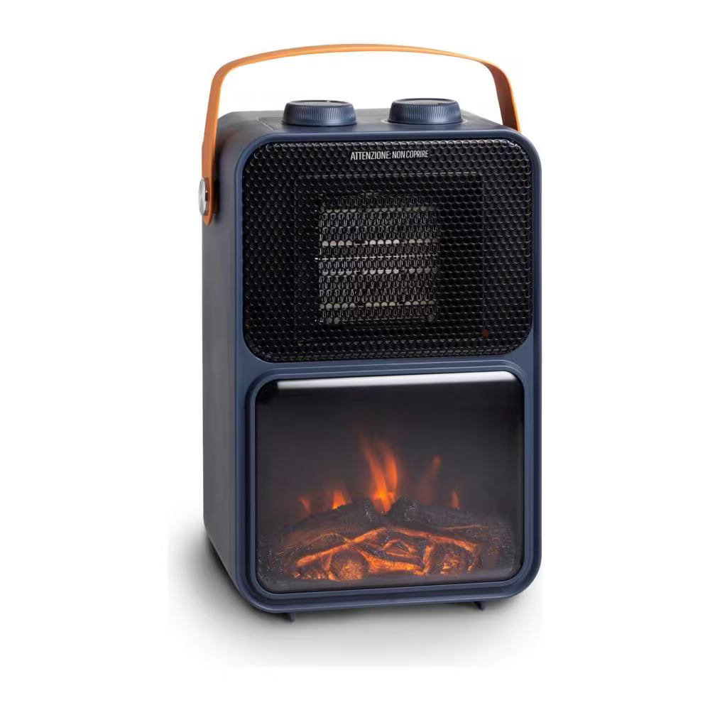 Termoventilatore con Effetto Caminetto 600/1200 W e Termostato Regolabile Innoliving INN-582