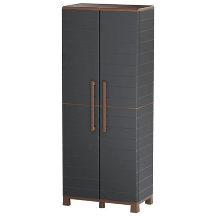 Armadio Portascope Artplast in Polipropilene 68x37x169 cm, Mobile da Esterno e Interno con 3 Ripiani Regolabili | Artplast