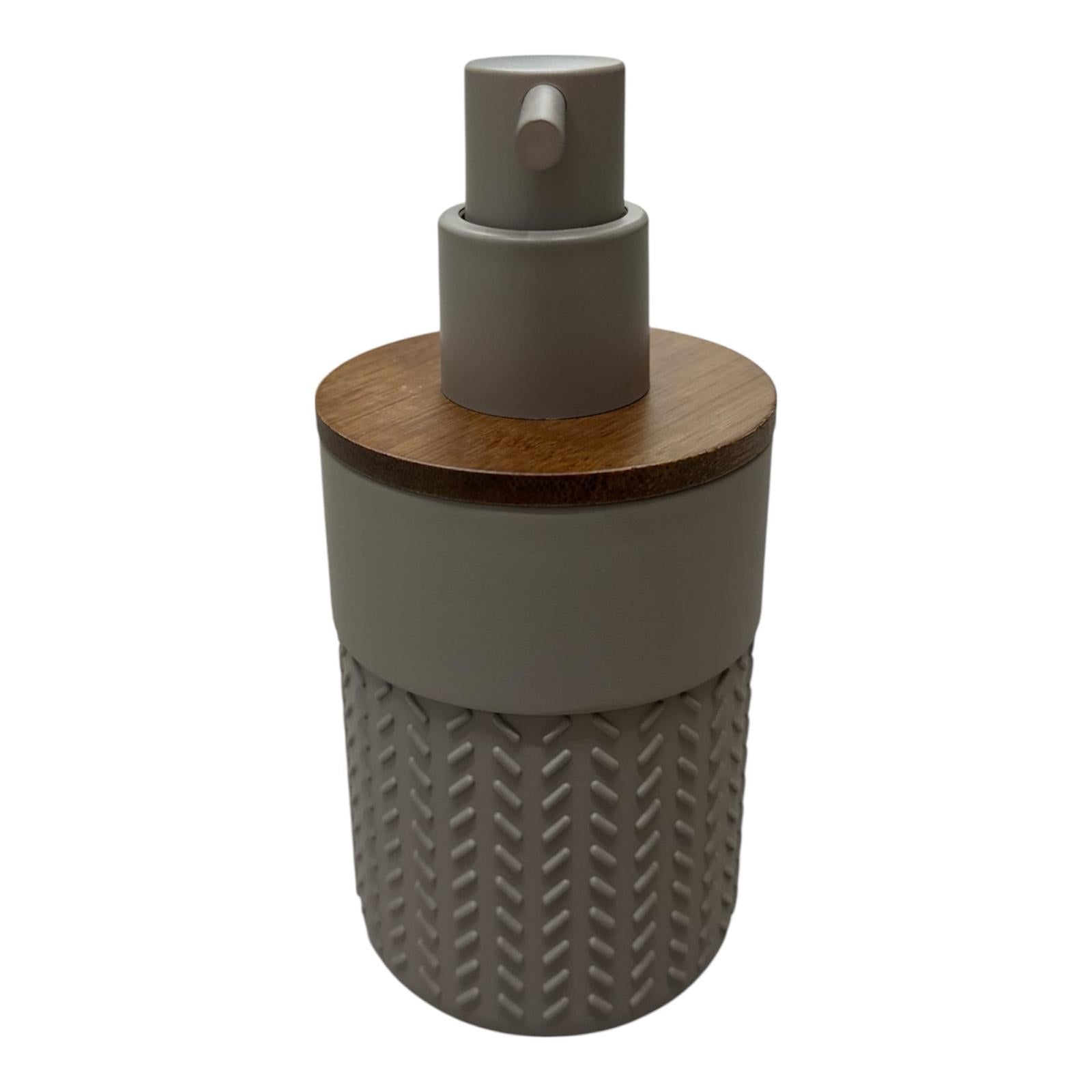 Dosatore sapone Bamboom grigio/naturale scuro Thea Gedy