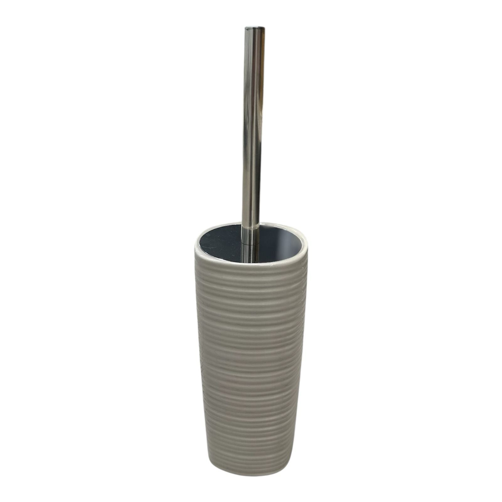 Scopino wc Bamboom grigio/naturale scuro Thea Gedy