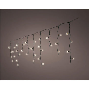 Tenda Luminosa "Icicle" di Natale a LED 375x60cm Luce Warm White (Bianco Caldo) | Kaemingk