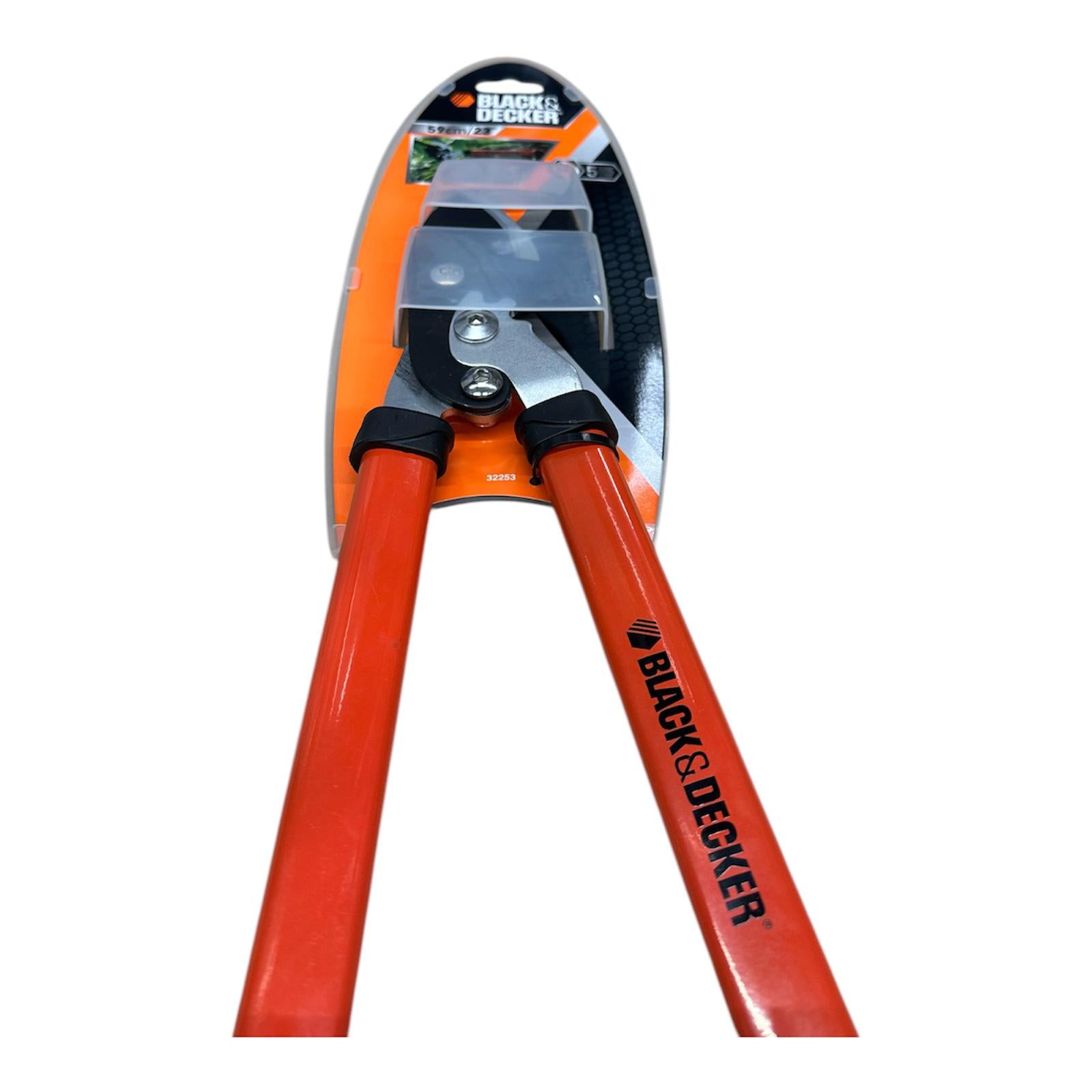 Troncarami cesoie professionali lame affilate per tagliare legno fresco con manico robusto 59cm 23'' Black & Decker