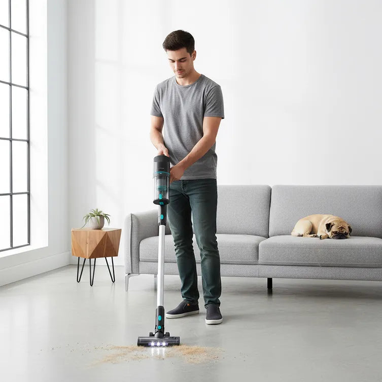 Scopa Elettrica Ciclonica Cordless (Senza Filo) W160 Ricaricabile con Accessori per Casa | Kasanova