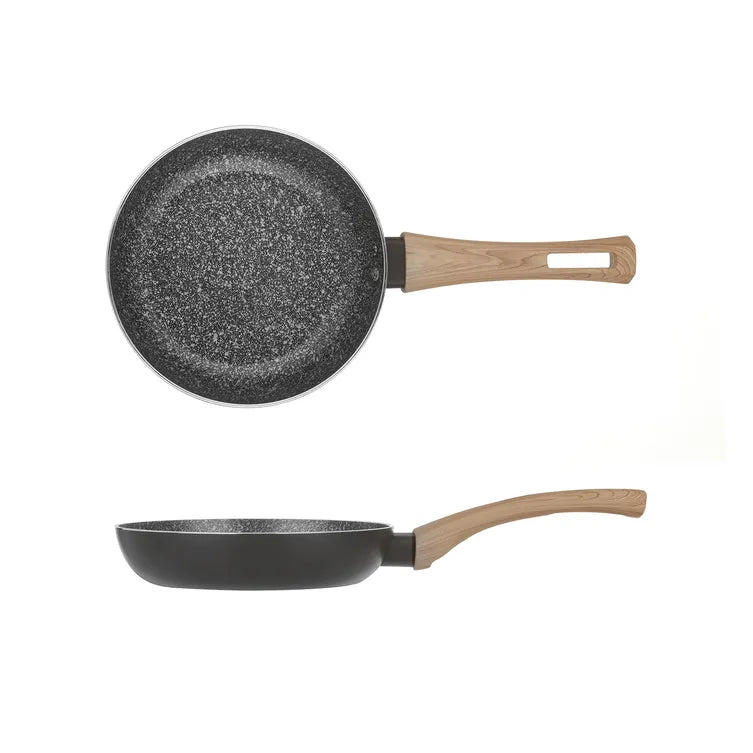 Padella Antiaderente BLACK STONE Diametro 18 cm Rivestimento a Effetto Pietra, Monoporzione | Kasanova