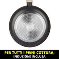 Padella Antiaderente BLACK STONE Diametro 24 cm Rivestimento Effetto Pietra, Cottura Perfetta | Kasanova