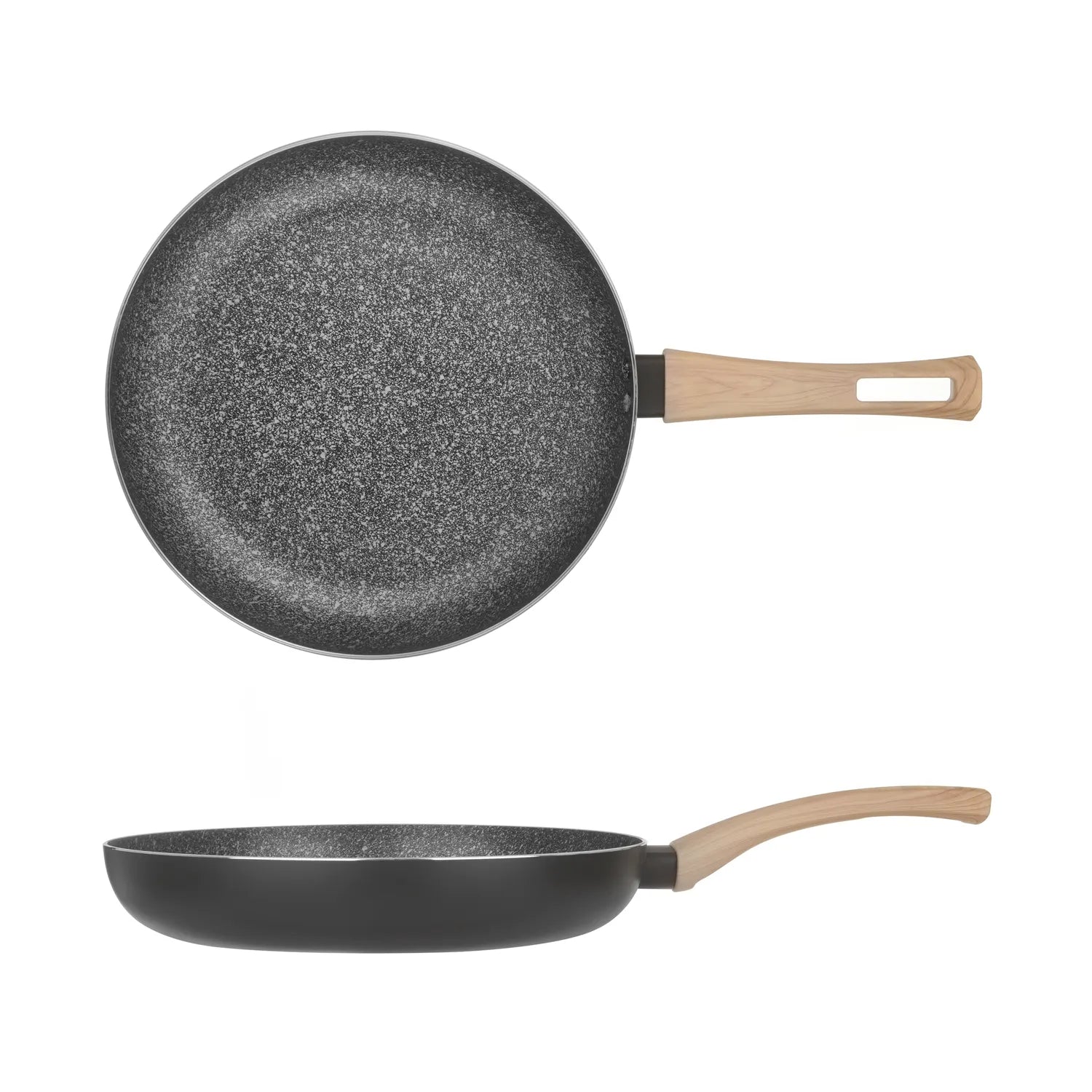 Padella Antiaderente BLACK STONE Diametro 28 cm con Rivestimento Effetto Pietra | Kasanova