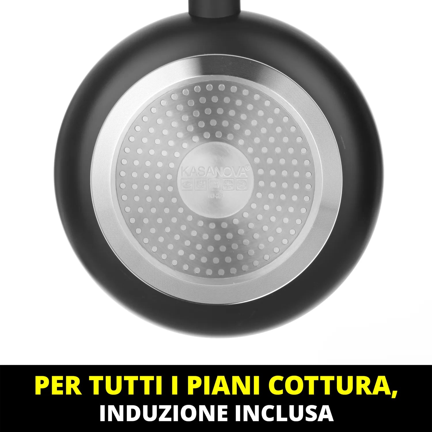 Padella Antiaderente BLACK STONE Diametro 28 cm con Rivestimento Effetto Pietra | Kasanova