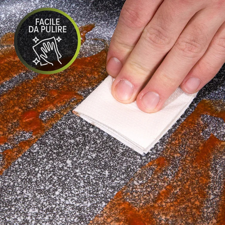 Tegame Antiaderente BLACK STONE Diametro 24 cm, Rivestimento Effetto Pietra | Kasanova