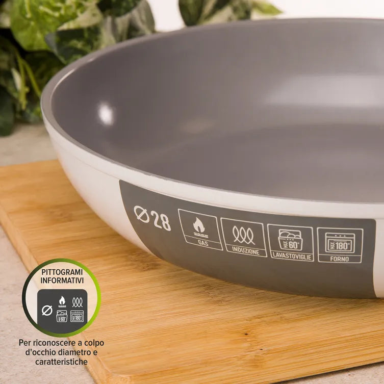 Padella Antiaderente Induzione Diametro 28 cm Senza Coperchio Linea 