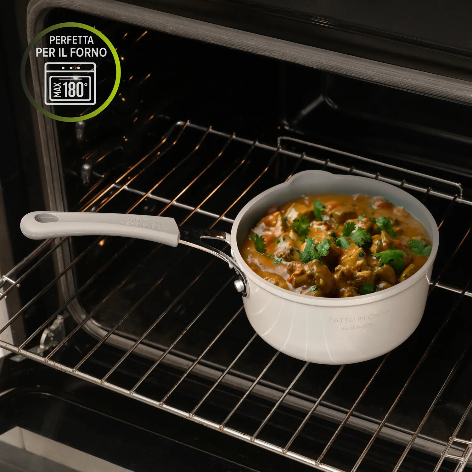 Casseruola (Pentolino) Induzione Diametro 16 cm con Coperchio Linea 