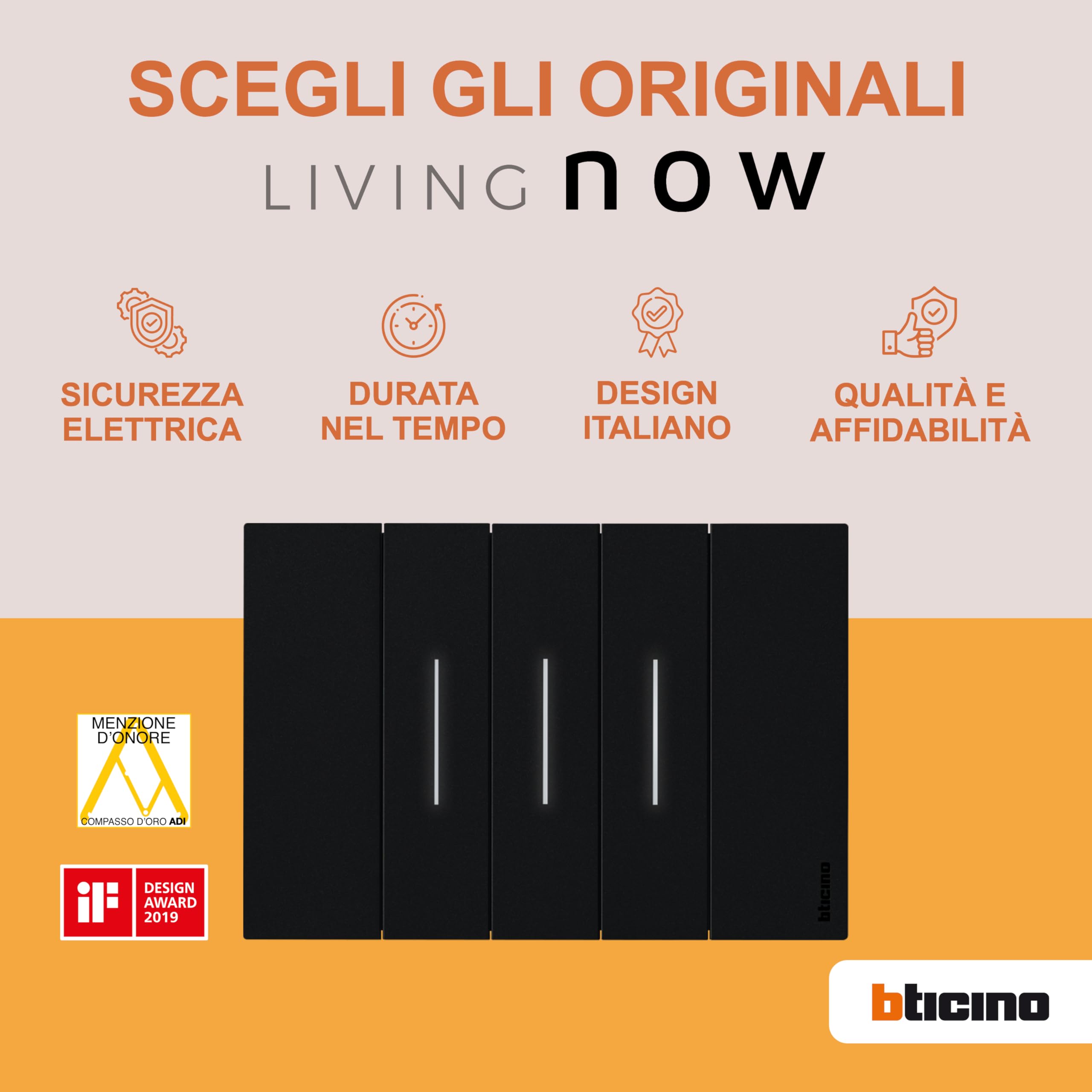 Cover per presa standard tedesco/italiano 2 moduli serie 