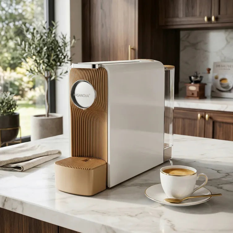 Macchina Caffe Espresso Compatibile Nespresso 1200W Kasanova Bianca