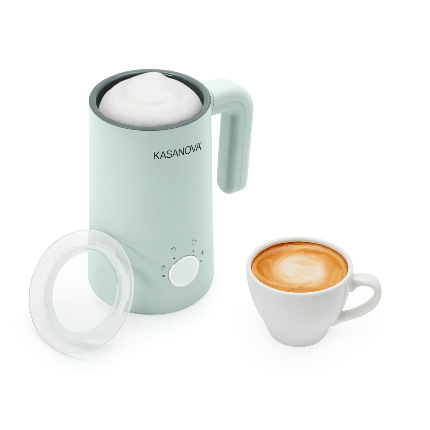 Montalatte elettrico 4 in 1 azzurro 500 W azzurro zucchero Kasanova