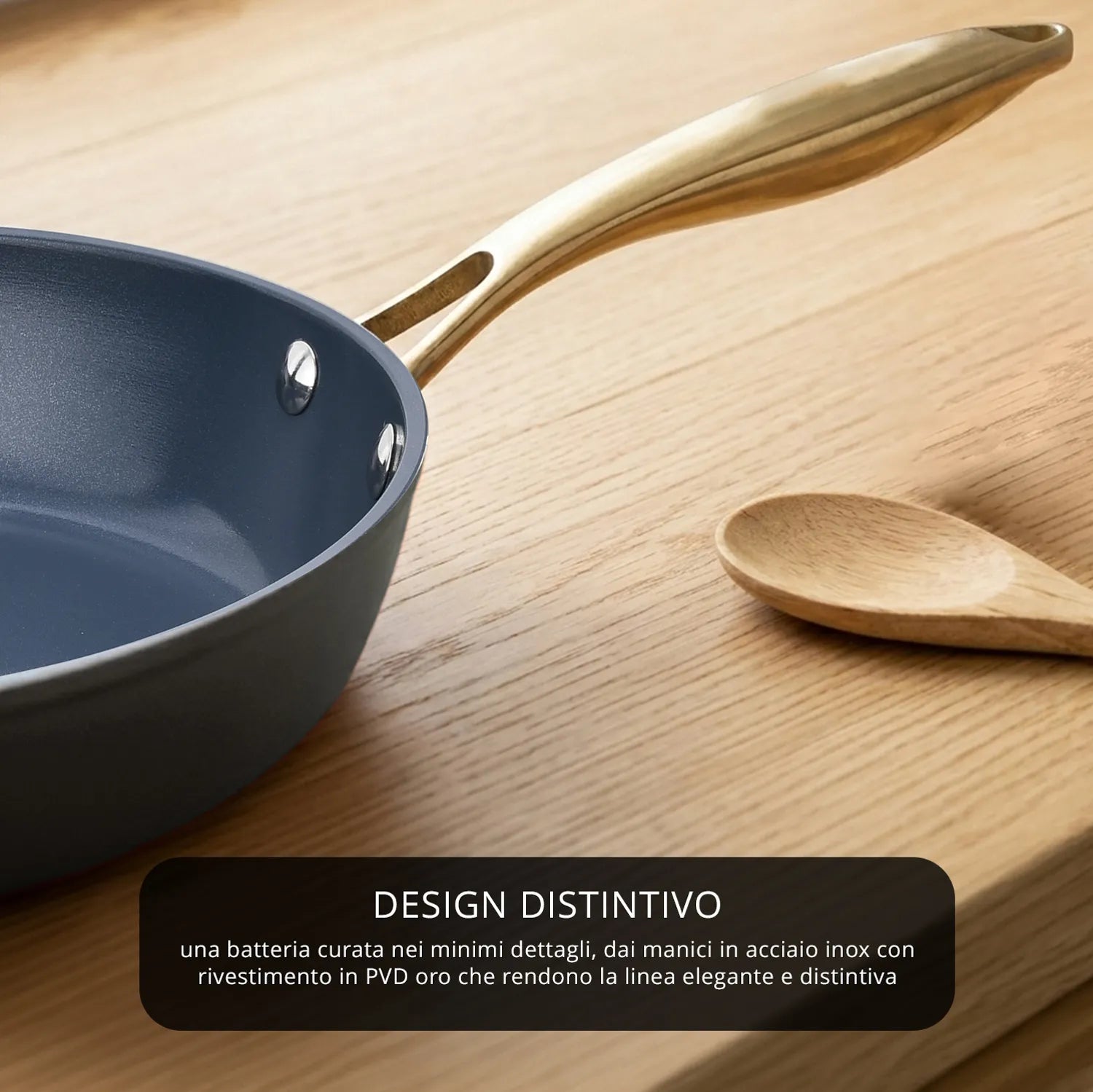 Batteria di pentole e padelle 12 pezzi antiaderente ceramica Rhapsody nera induzione Kasanova