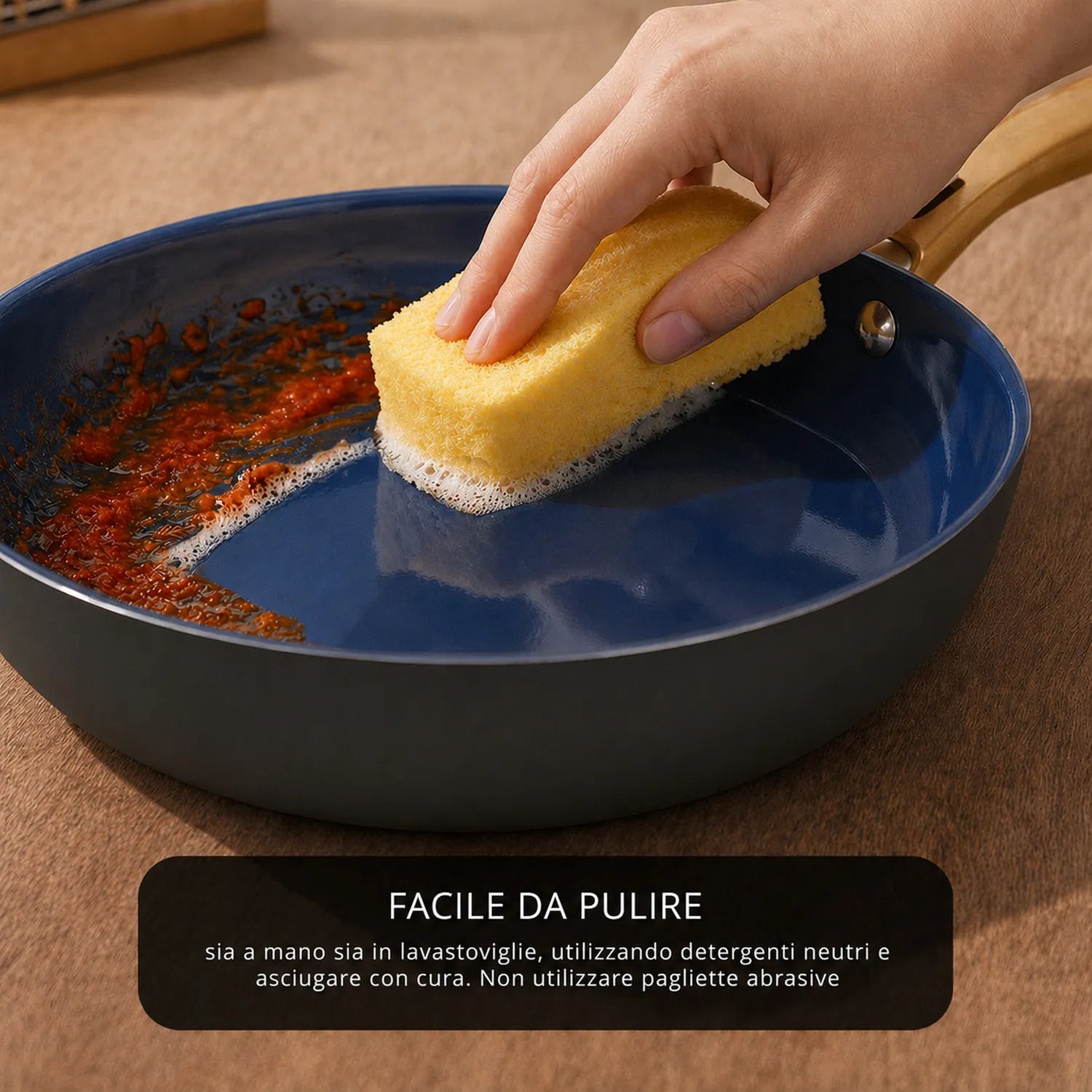 Batteria di pentole e padelle 12 pezzi antiaderente ceramica Rhapsody nera induzione Kasanova