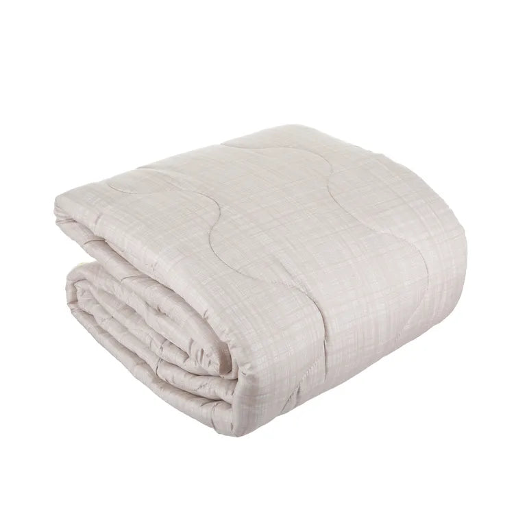 Trapunta matrimoniale onde stampa beige Sofy Kasanova