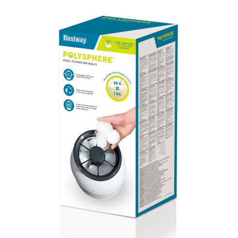 Sfere Flowclear Polysphere Bestway – Sfere per Filtrazione Leggere ed Efficienti per Piscine e Sistemi di Filtrazione