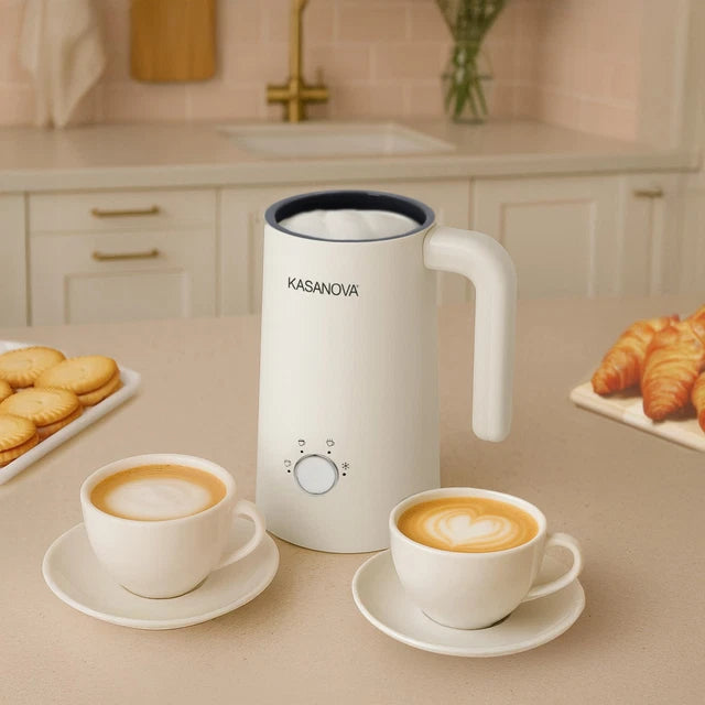 Montalatte elettrico 4 in 1 crema 500 W beige Kasanova