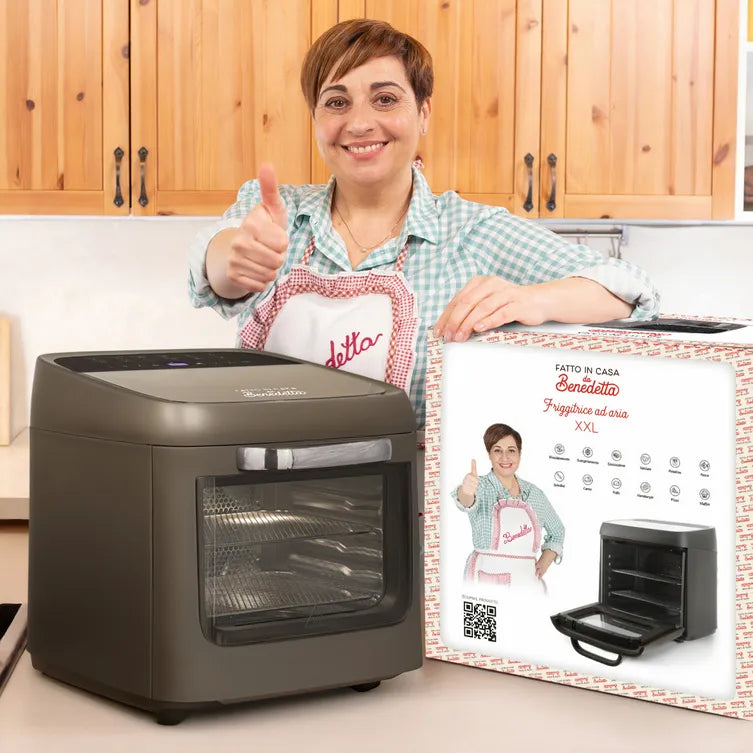 Friggitrice ad Aria XXL 12 Litri 1800 Watt con Funzione Forno Linea 