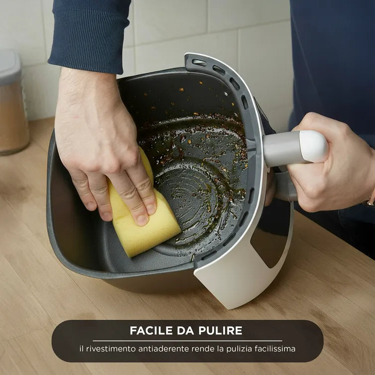 Friggitrice ad Aria Calda Digitale da 4,5 Litri W14 (Air Fryer) Funzione Timer e Temperatura Regolabile | Kasanova