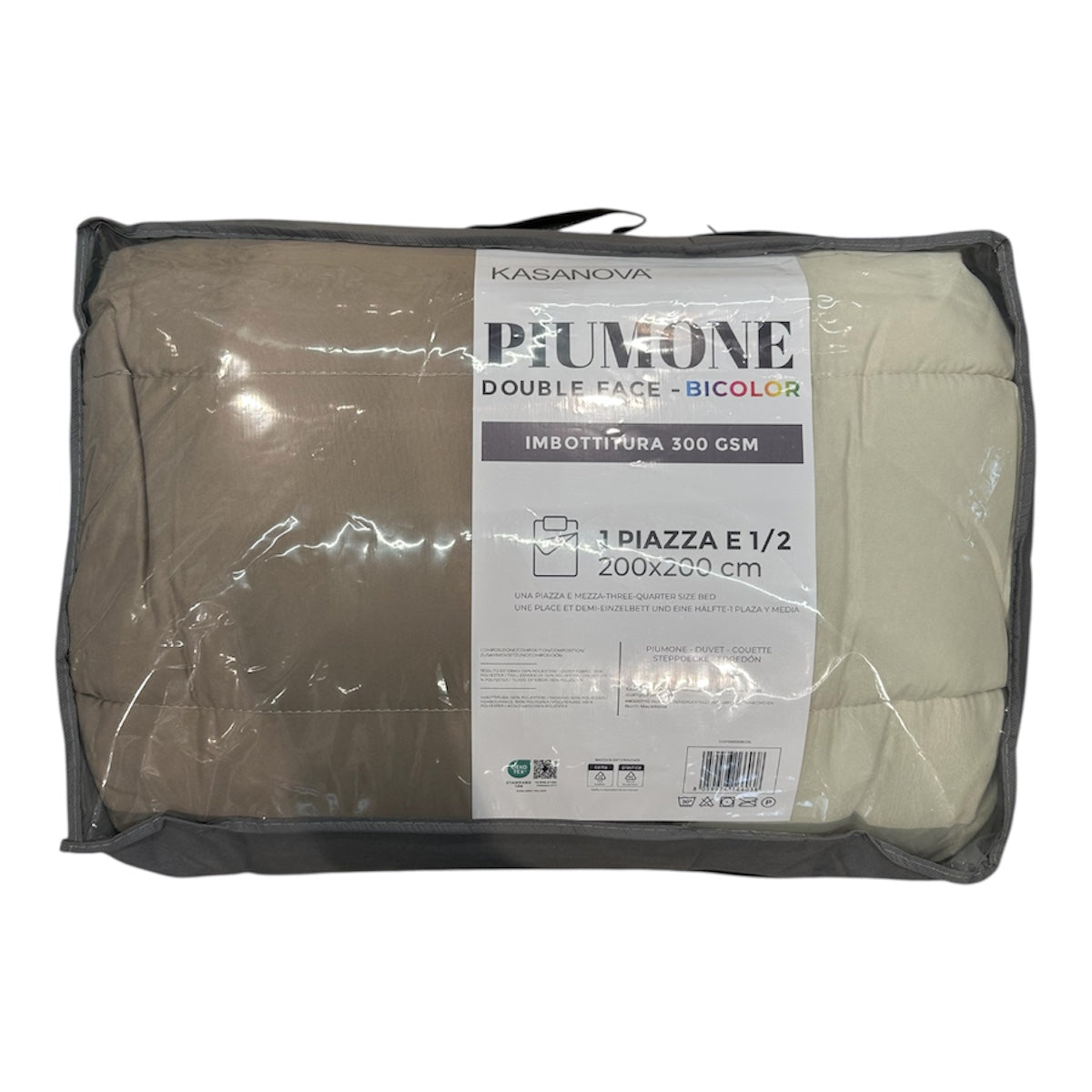 Trapunta (o Piumino) 1 Piazza e Mezza Doubleface Invernale (o Mezza Stagione) in Microfibra, Idea Regalo di Natale | Kasanova