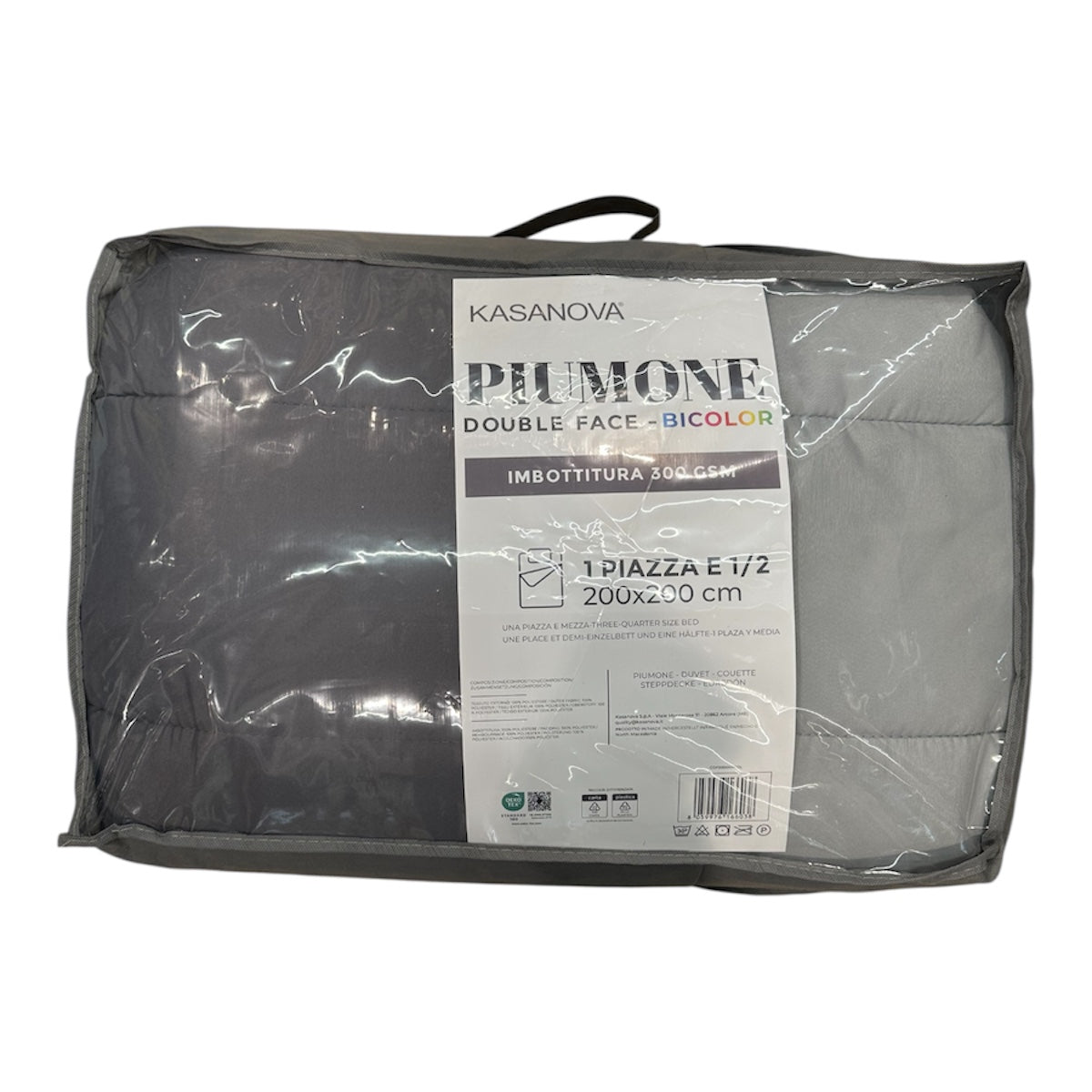 Trapunta (o Piumino) 1 Piazza e Mezza Doubleface Invernale (o Mezza Stagione) in Microfibra, Idea Regalo di Natale | Kasanova