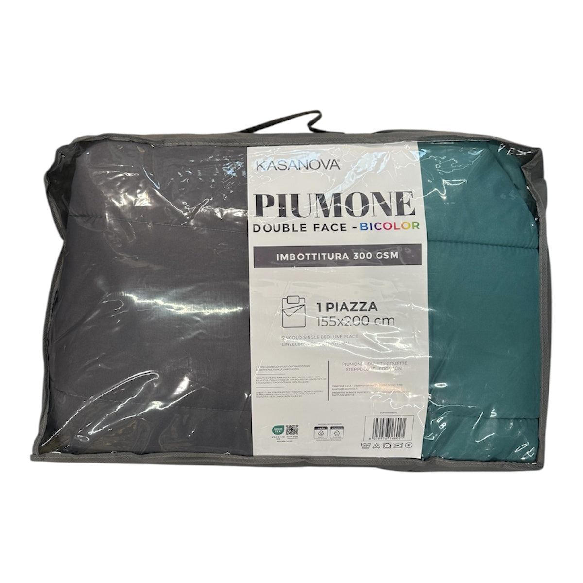 Trapunta (o Piumino) 1 Piazza Doubleface Invernale (o Mezza Stagione) in Microfibra, Idea Regalo di Natale | Kasanova