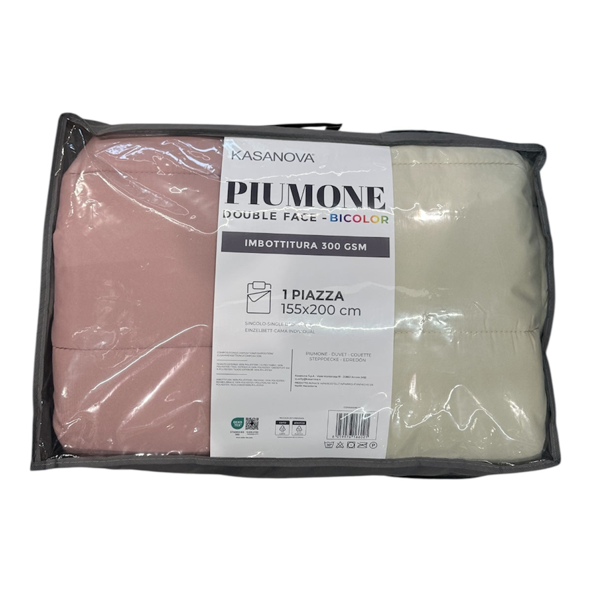 Trapunta (o Piumino) 1 Piazza Doubleface Invernale (o Mezza Stagione) in Microfibra, Idea Regalo di Natale | Kasanova