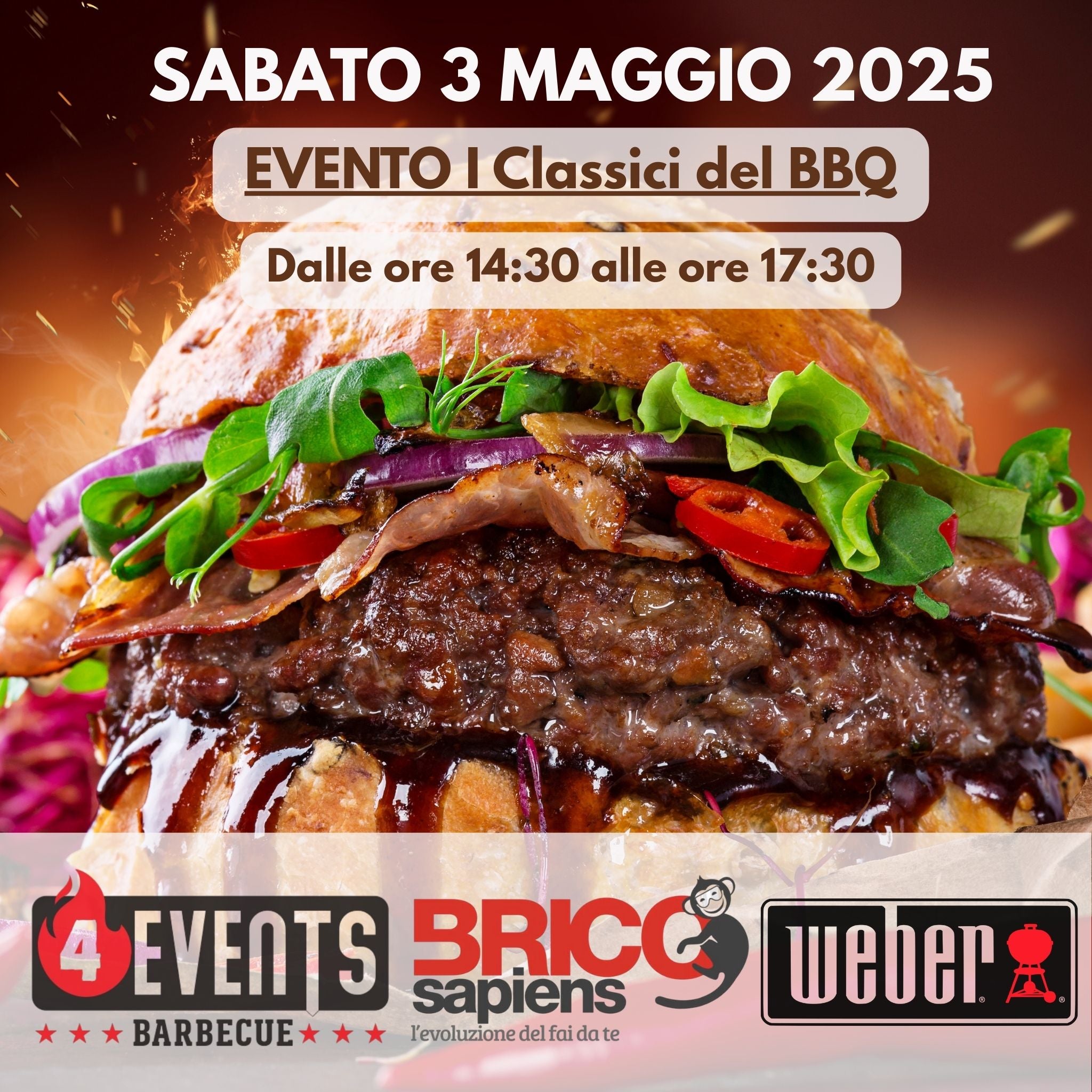 Corso Certificato WEBER I Classici del BBQ - 3 Maggio 2025 POMERIGGIO (14:30-17:30)