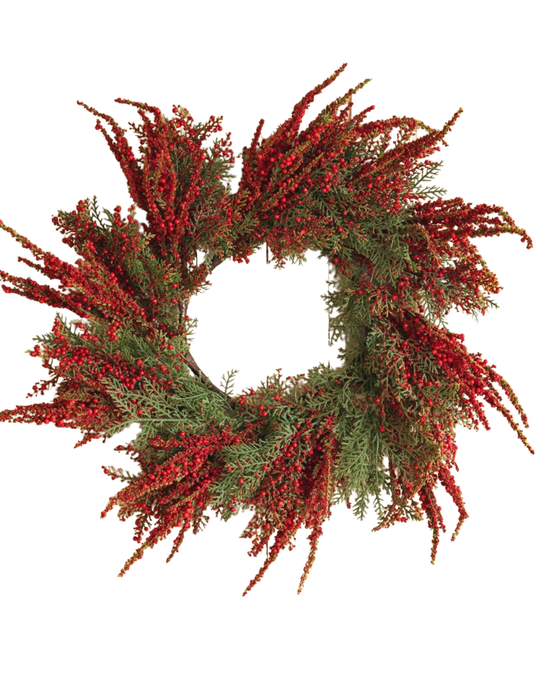 Ghirlanda di Natale D.50cm Decorata con Bacche Rosse | Kaemingk