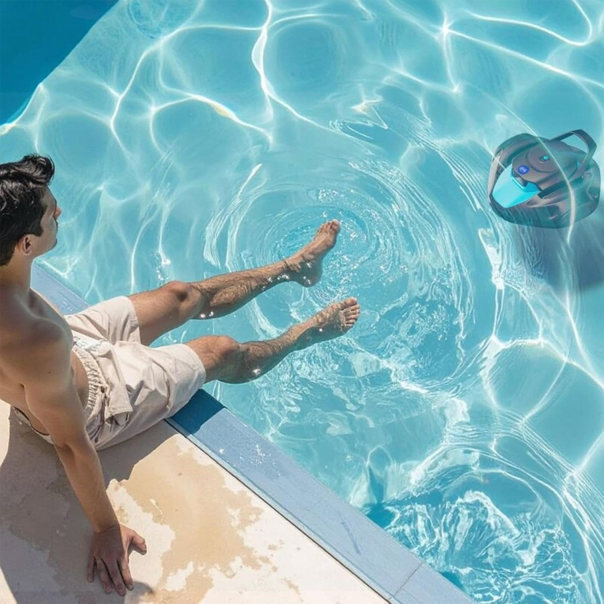 Robot piscina senza fili per pulizia fondo Moovo 90 GRE