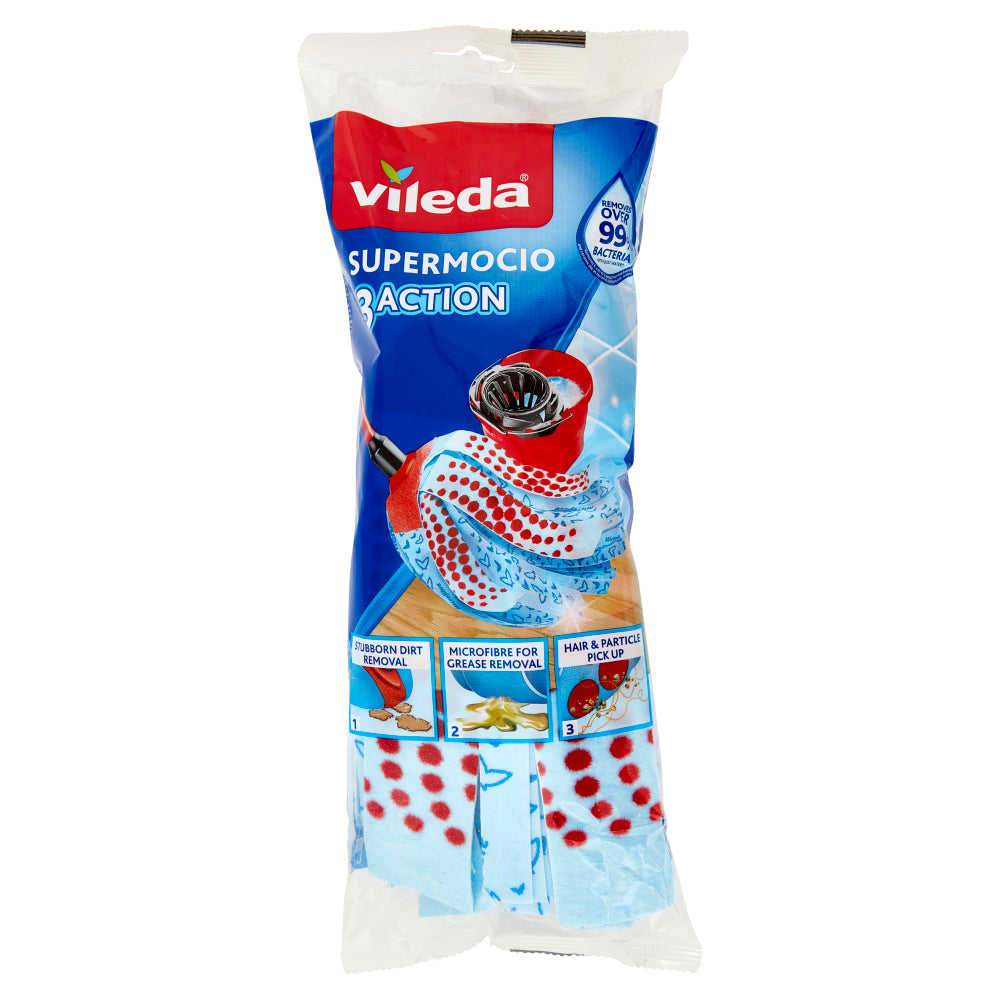 Super mocio fiocco 3action XL per pulizia pavimenti Vileda