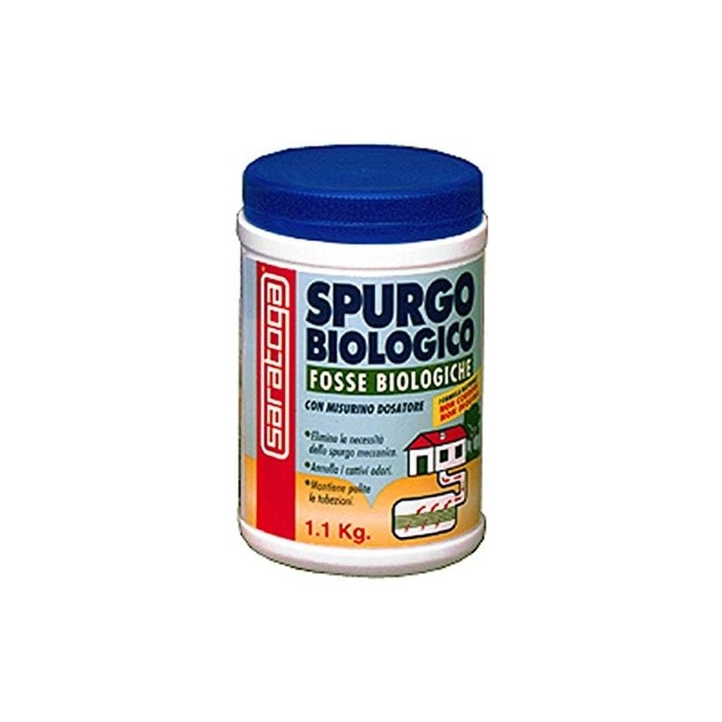 Saratoga Spurgo Biologico Fosse 1,1 kg trattamento enzimatico per pozzi e pozzetti