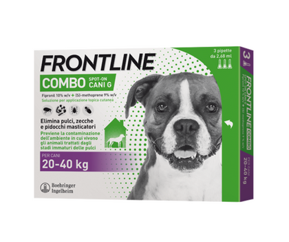 Frontline combo "spot on" per cani 20-40kg, 3 pipette