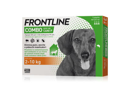 Frontline combo "spot on" per cani 2-10kg, 3 pipette