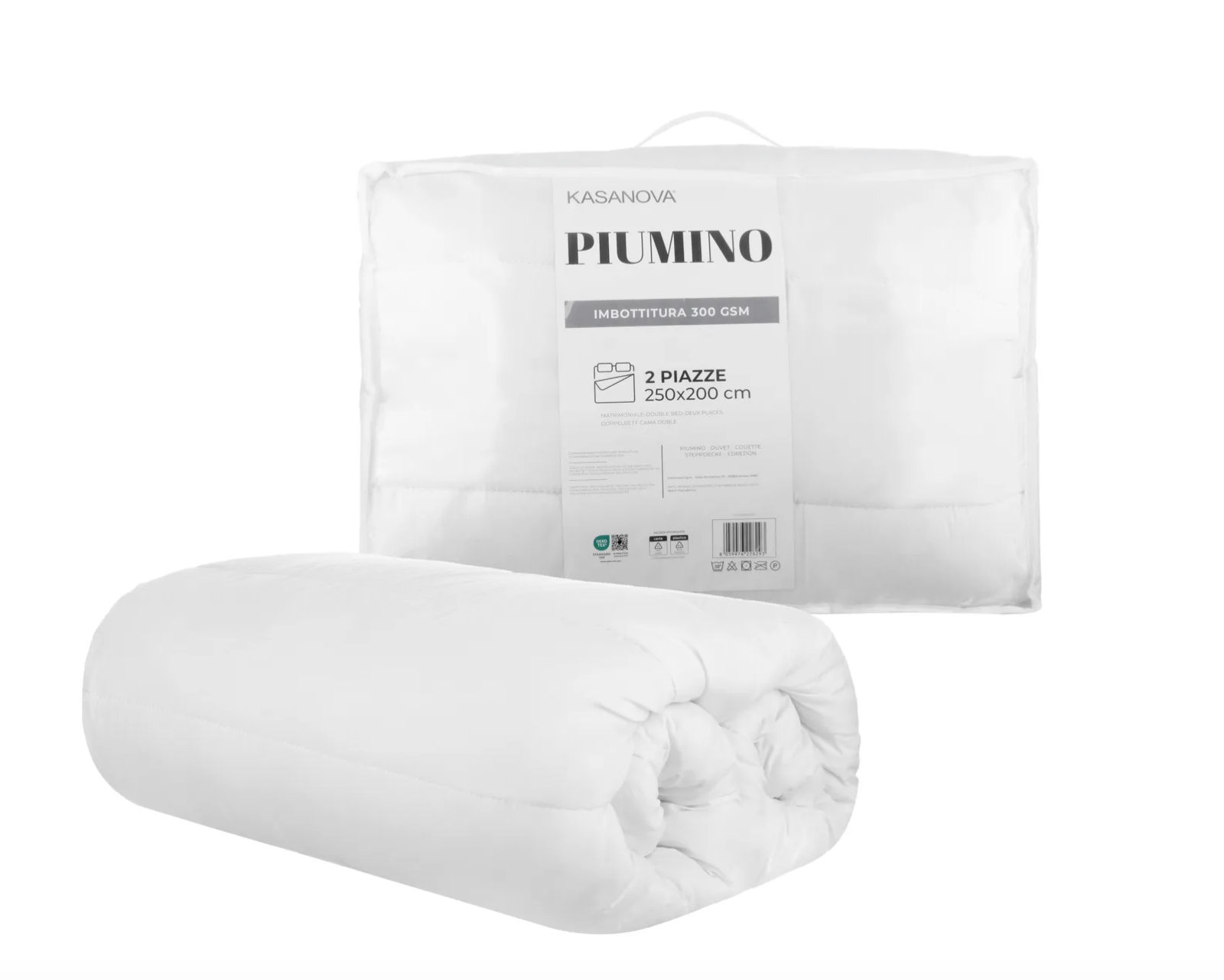 Piumino matrimoniale 200 grammi, microfibra 250x200cm Kasanova