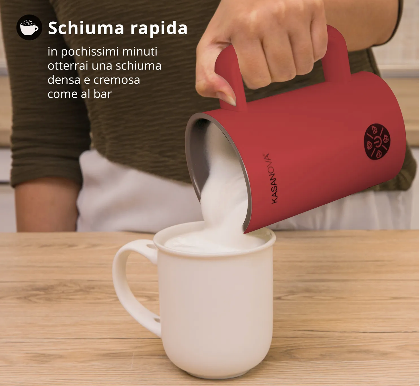 Montalatte digitale 4 funzioni 500 W  Kasanova