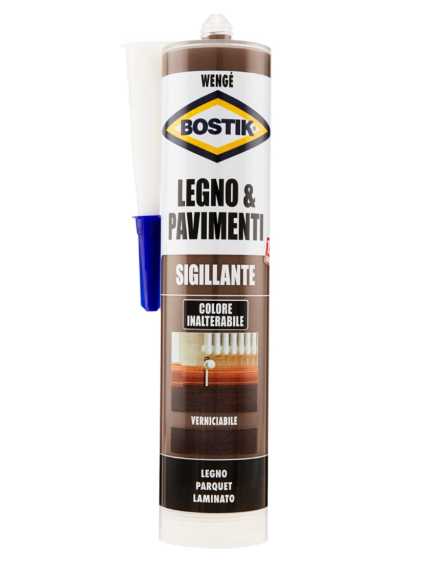 Silicone sigillante legno & pavimenti wenge' 300 ml Bostik