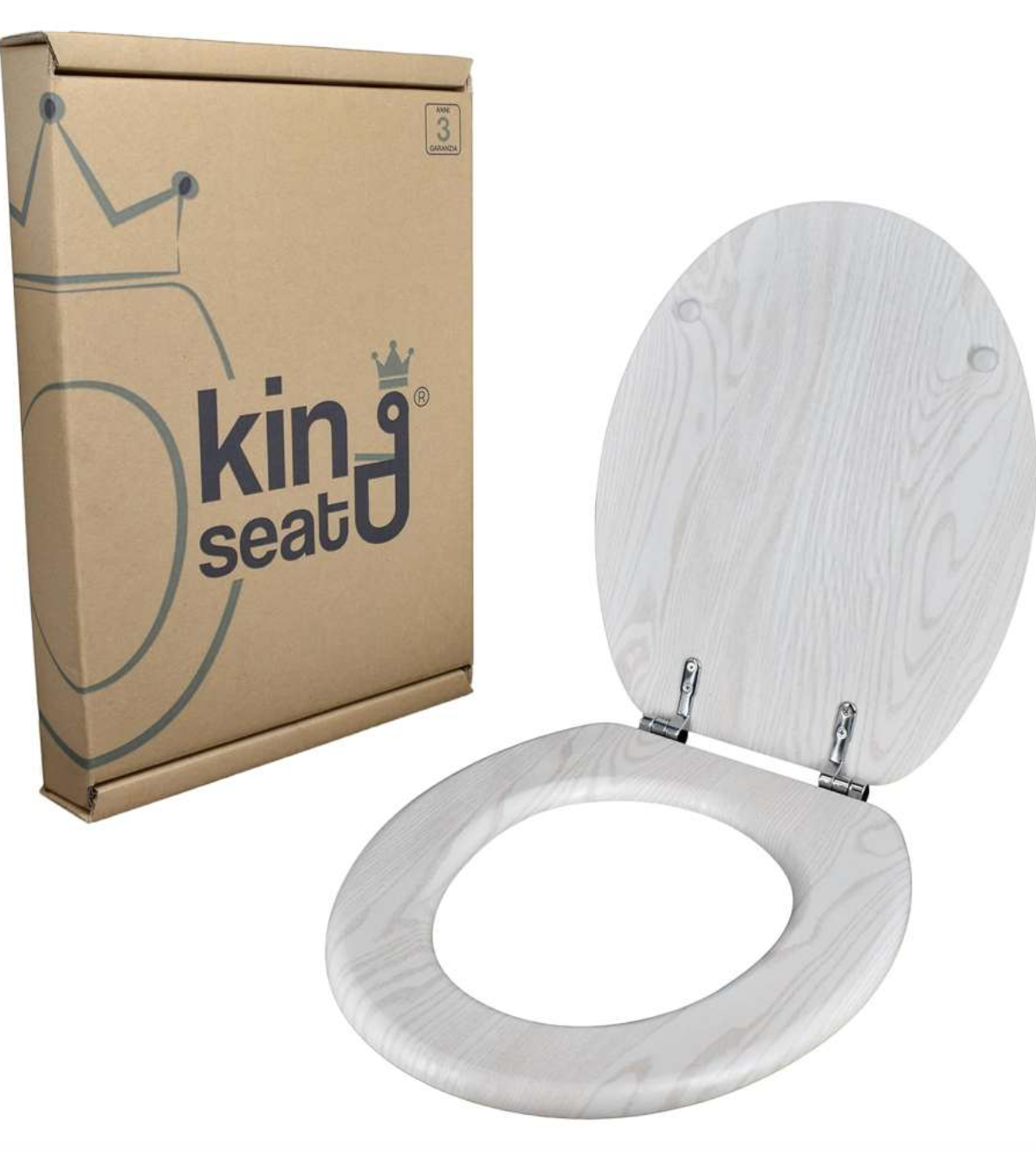 Sedile WC universale sbiancato Seba