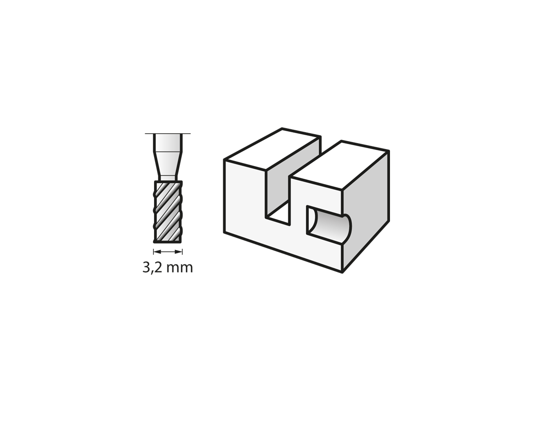 Fresa ad alta velocità 3,2 mm (194)