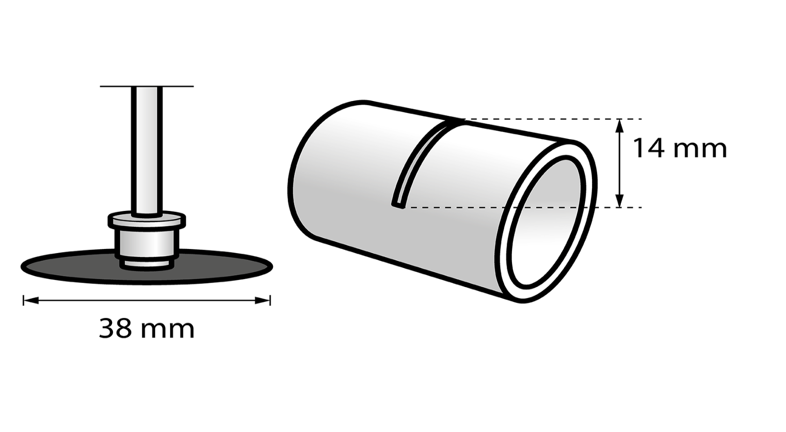 Kit Starter 2 dischi taglio 38mm + perno (SC406) Dremel