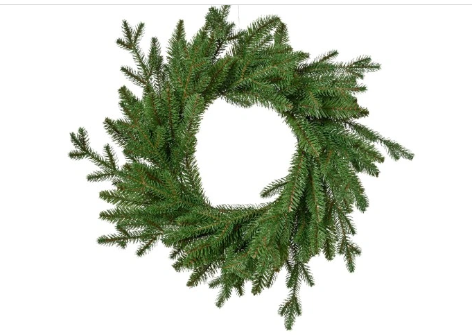 Ghirlanda di Natale D.50cm Colore Verde Modello Norway per Esterno Outdoor | Kaemingk