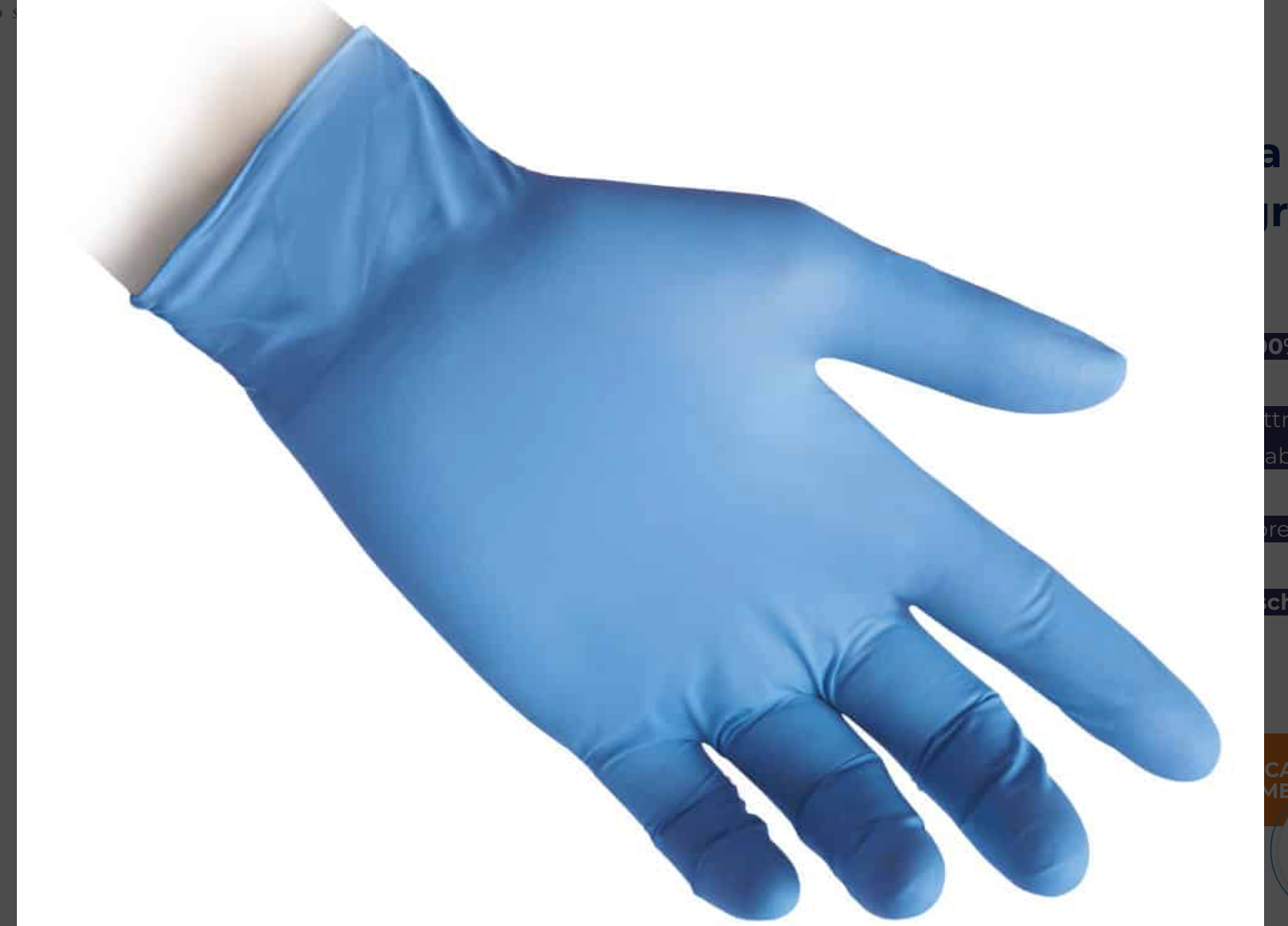 Set 100 guanti, in nitrile, senza polvere Reflexx