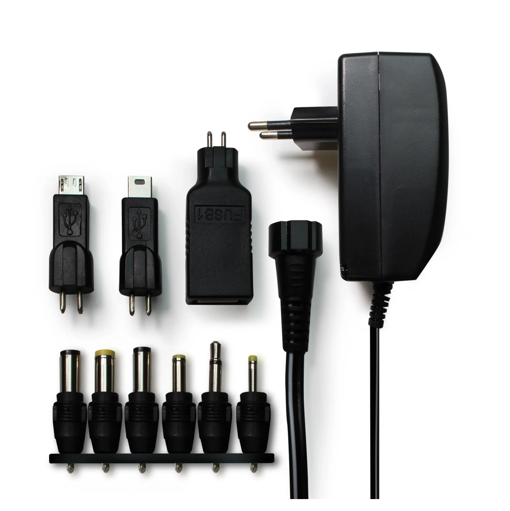 Alimentatore universale multi-tensione 2200 mA con porta USB Metronic