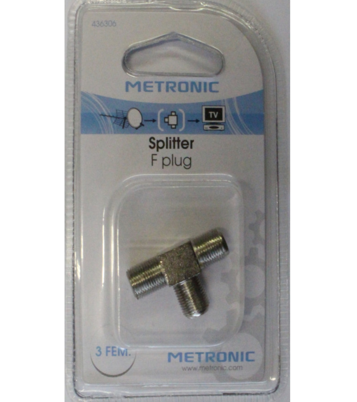 Partitore di segnale TV 3 uscite passivo Gold Metronic