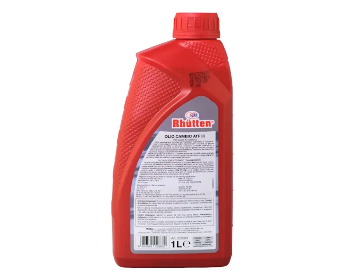Olio per trasmissioni automatiche ATF Dexron III 1 litro Rhutten